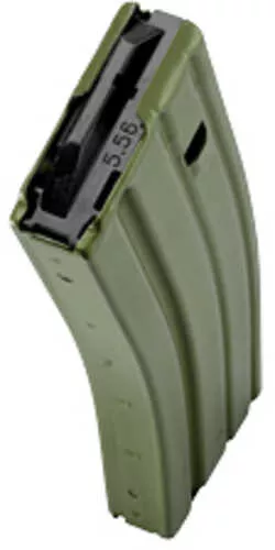DURAMAG Speed Magazine 223 Remington/556NATO 30Rd OD Green AFALSEdized Aluminum Fits AR15 Black AGF Anti-tilt Follo