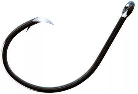 Eagle Claw Fishing Tackle Trokar AP Saltwater Lite Wire Circle Plat Black FALSEn-Offset 8pk 7/0 TK5-7/0