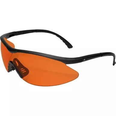 Edge Eyewear Fastlink Shooting Glasses Black Frame Orange G15 Lens