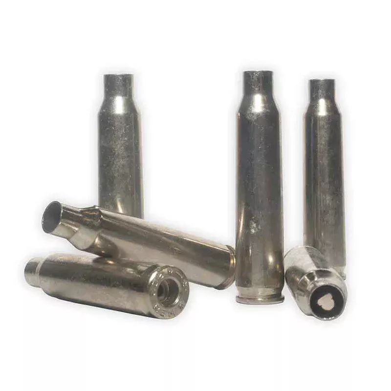 Empty Nickel Plated Brass .223 Cartridges