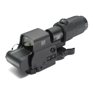 EOTech Holographic Hybrid Sight | EXP3-4 & G33.STS Magnifier | Red Dot | 68MOA Ring / 1 MOA Dot Reticle | Night Vision Compatible | Black Finish | HHS I