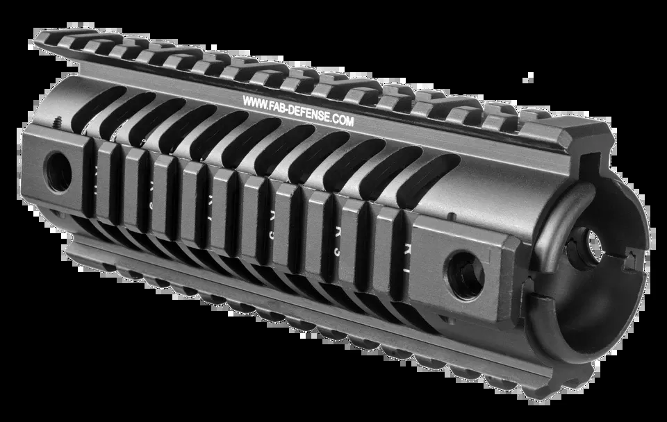 FAB Defense FXNFR NFR Quad Rail for Carbine Length M16 - Black Anodized Aluminum Picatinny Rails