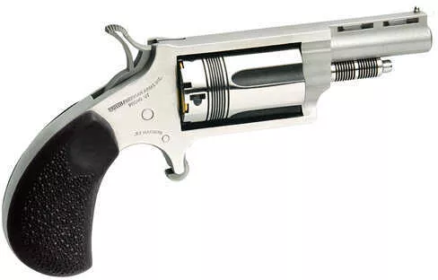 FALSErth American Arms 22 Magnum 1.12" Barrel 5 Round Black Rubber Grip Stainless Steel Revolver NAA22MGRC