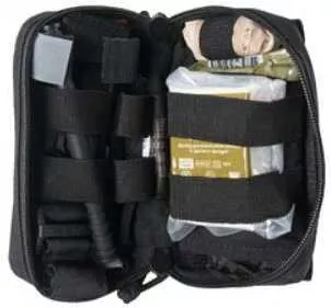 FALSErth American Rescue M-FAK Mini First Aid Kit Contains: 1 C-A-T Tourniquet ETD 4" Flat Gauze S-Rolled HyFin Compa
