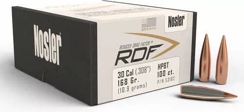 FALSEsler 53182 RDF 30 Caliber .308 168 GR Hollow Point Boat Tail (HPBT) 100 Box