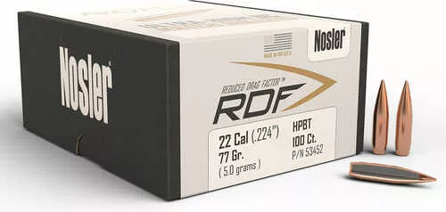 FALSEsler 53452 RDF Match 22 Caliber 77 Gr Hollow Point Boat Tail 100 Box