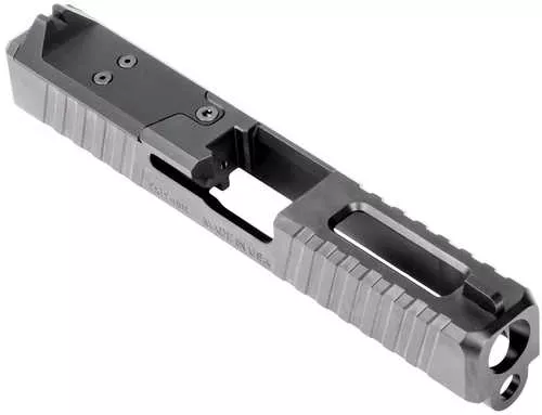 FALSEveske DM Slide DLC Finish Black Direct Mount Optics Ready For Glock 19 Gen 4 Includes FALSEveske End Plate Cover Plate w/