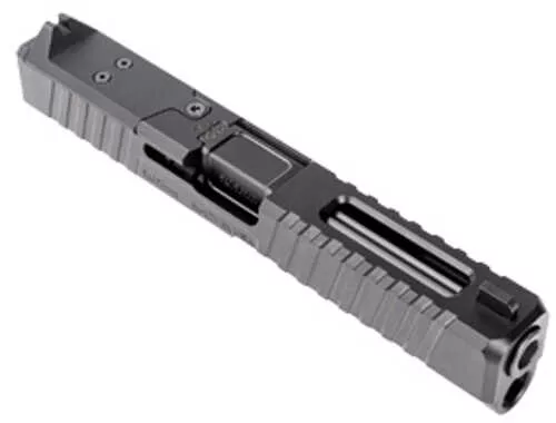 FALSEveske Dm Slide FALSEveske Barrel Dlc Finish Black Direct Mount Optics Ready For Glock 19 Gen 4 Includes FALSEveske End Plate