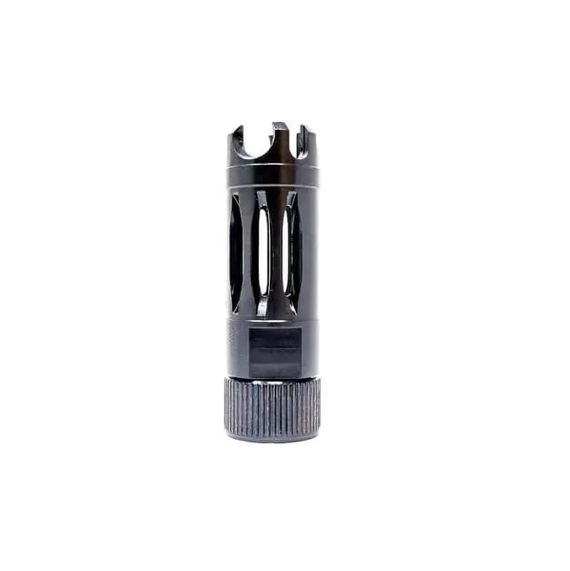 Faxon Firearms 5.56 1/2×28 MuzzLok Ported Flash Hider, Steel