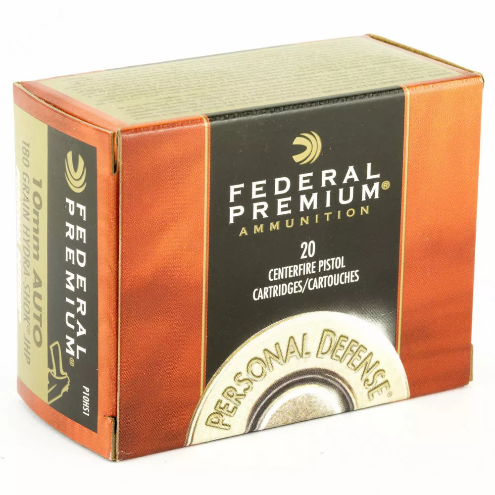 Fed Hydra-Shok 10mm 180 Grain 20 /500