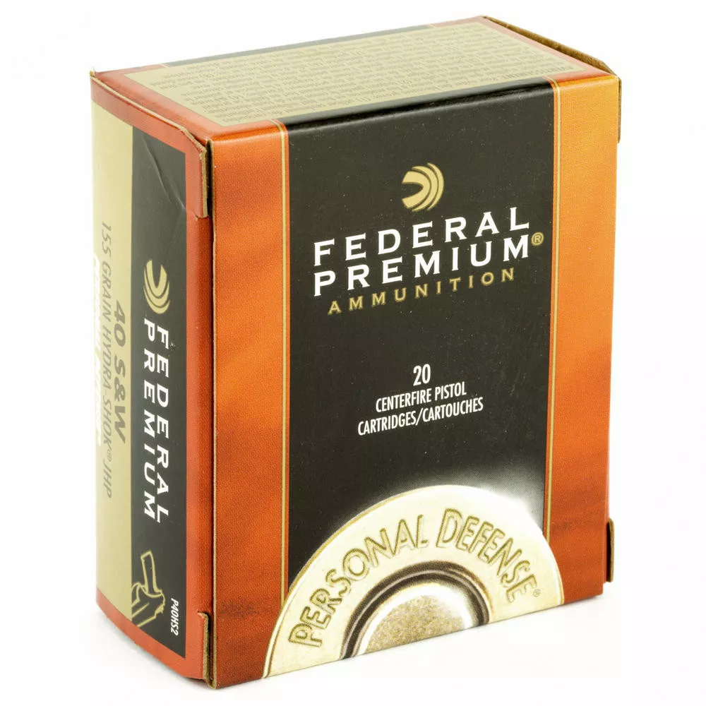Fed Hydra-Shok 40S&W 155 Grain 20 /500