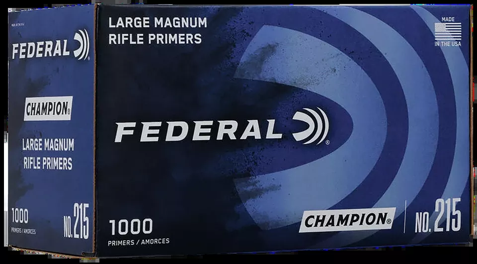 Federal 215 Champion Large Rifle Multi Caliber - 1000 Rounds Per Box, 5 Boxes Per Case