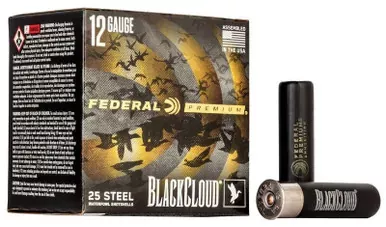 Federal Black Cloud FS Steel, 12ga, 3-1/2″, BB, 1-1/2oz, Box of 25