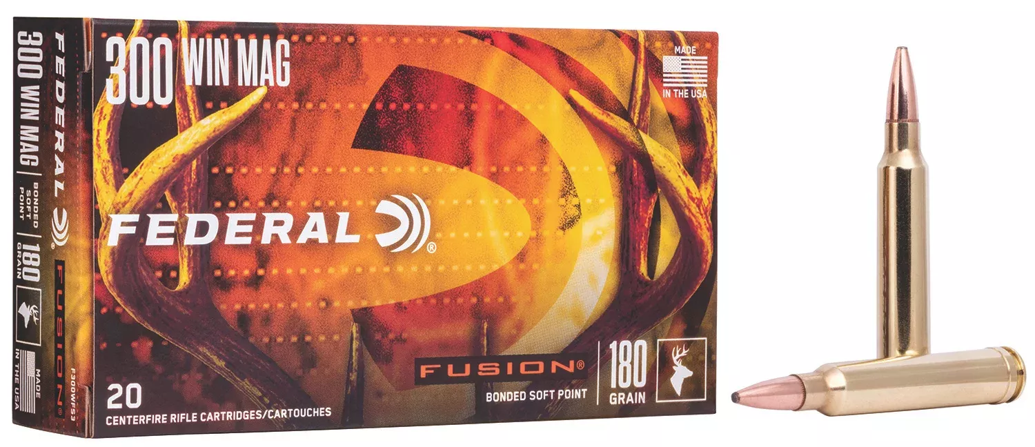 Federal F300WFS3 Fusion300WinMag 180gr Bonded Soft Point 20 Per Box/10 Case