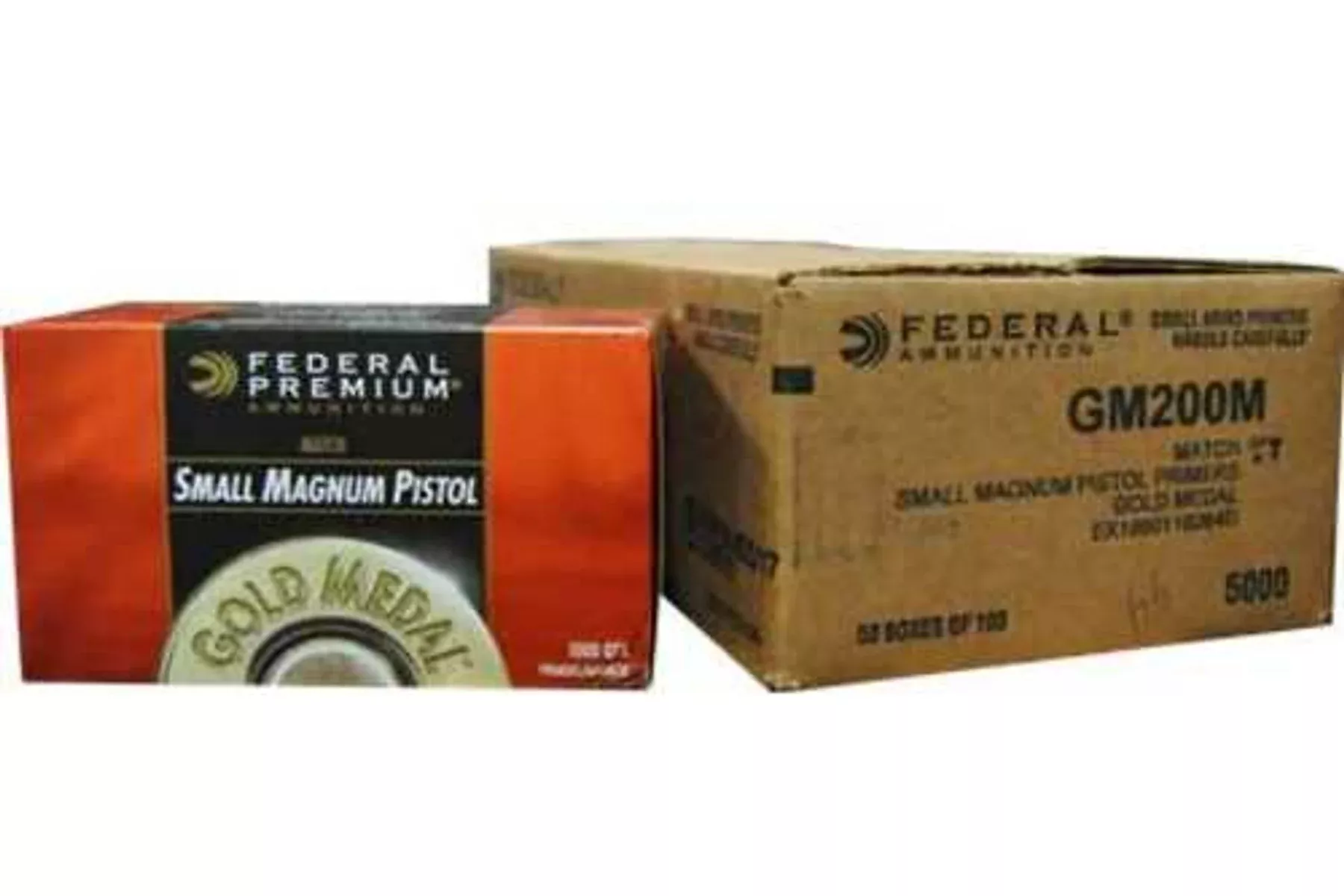 Federal Gold Medal Magnum Small Pistol Match Primer #GM200M (5000 Count Case)