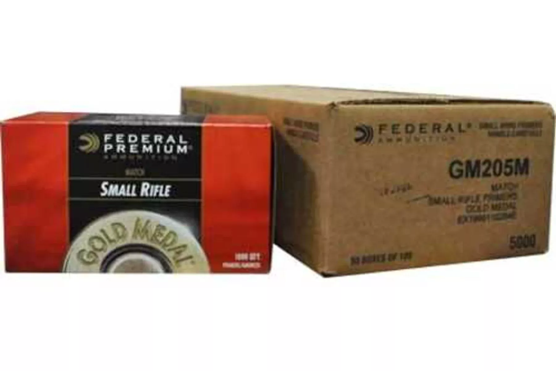 Federal Gold Medal Small Rifle Match Primer #GM205M (5000 Count Case)