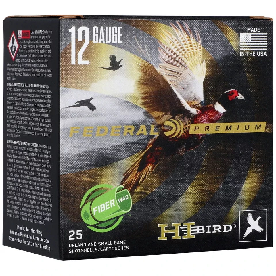Federal Hi-Bird 12 Gauge 2.75" #5 Shot 25 Rounds/250 Rounds Case