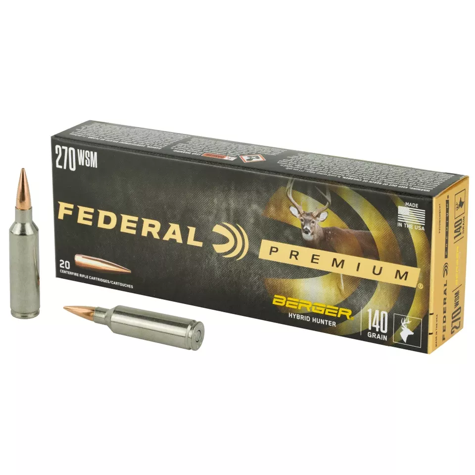 Federal Premium 270 WSM 140 Grain Hybrid Hunter 20/200