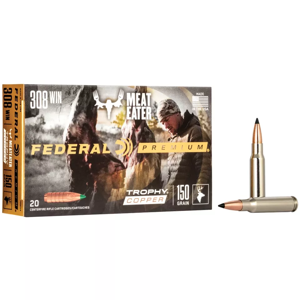 Federal Premium .308 Winchester 150 Grain Trophy Copper - 20 Rounds