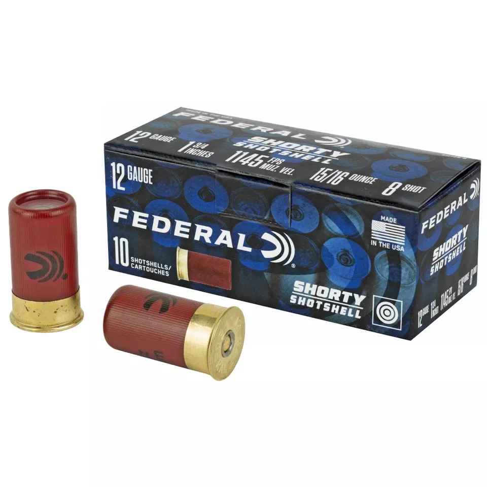 Federal Shorty Shotshell 12 Gauge 1.75" 8 Shot 10 Rounds/Box