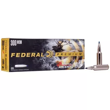 Federal Terminal Ascent .300 WSM Ammo 200 Grain 20/ct