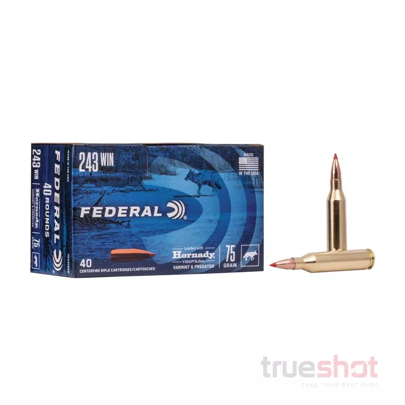 Federal – Varmint & Predator – 243 Win – 75 Grain – V-Max