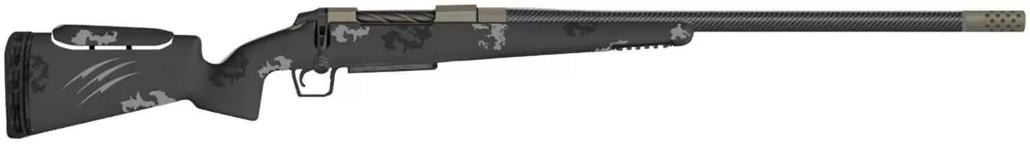 Fierce Firearms FCTRXP308WIN20TP CT Rival XP 308 Win 4+1 20″ C3 Carbon Fiber, Tungsten Gray Titanium Rec, Phantom Camo Carbon Fiber Rival Stock with Adj. Cheek Piece, Radial TI Muzzle Brake