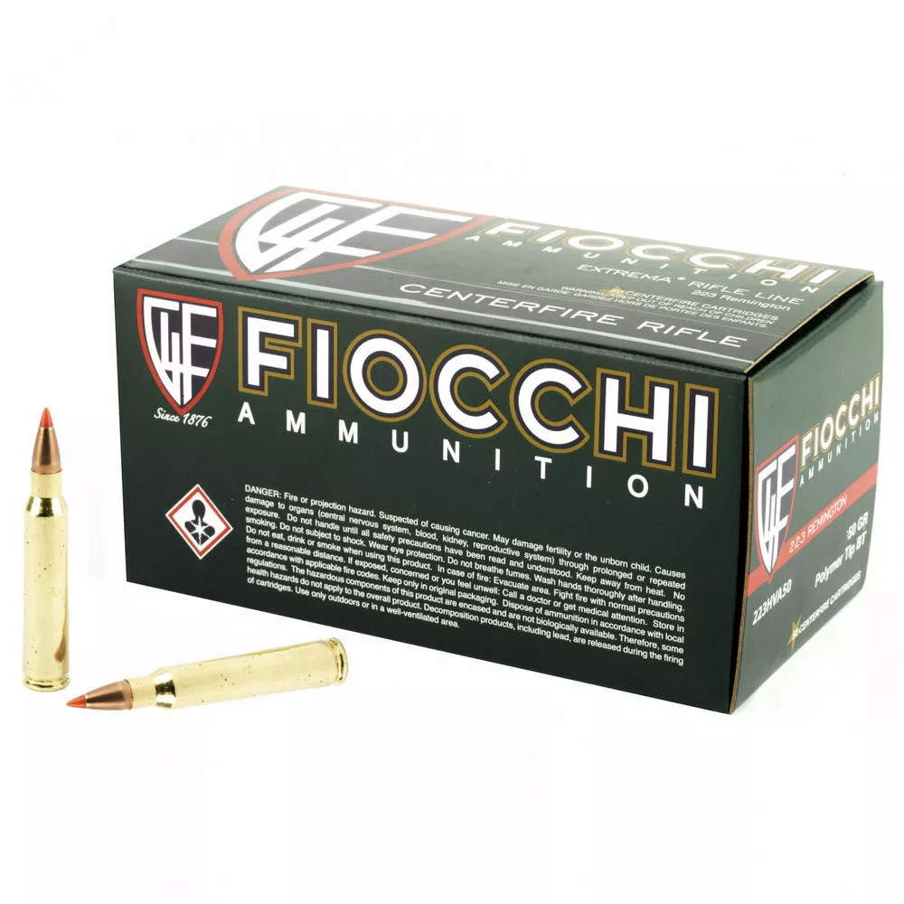 Fiocchi 223Rem 50 Grain V-Max 50 /1000