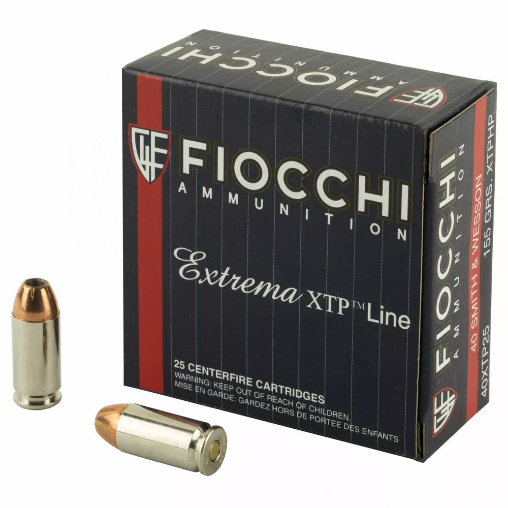 Fiocchi 40S&W 155 Grain XTP 25 /500