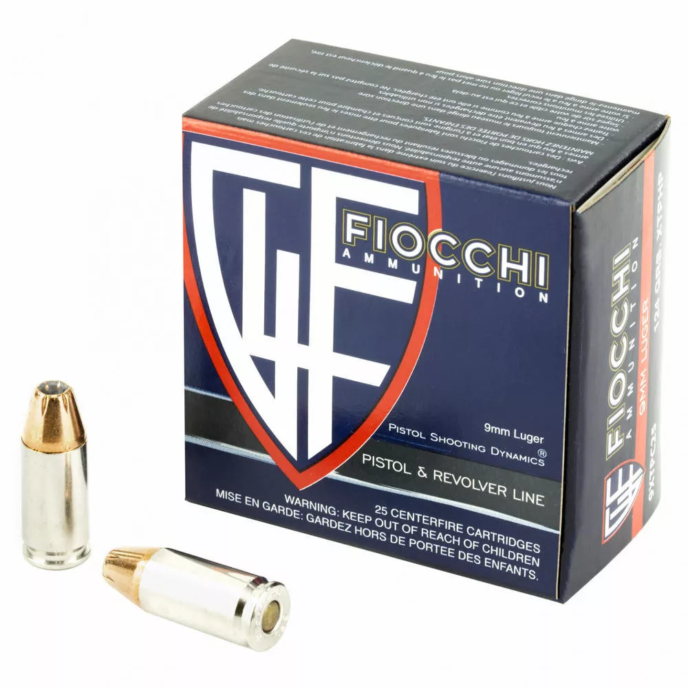 Fiocchi 9mm 124 Grain XTP 25 /500
