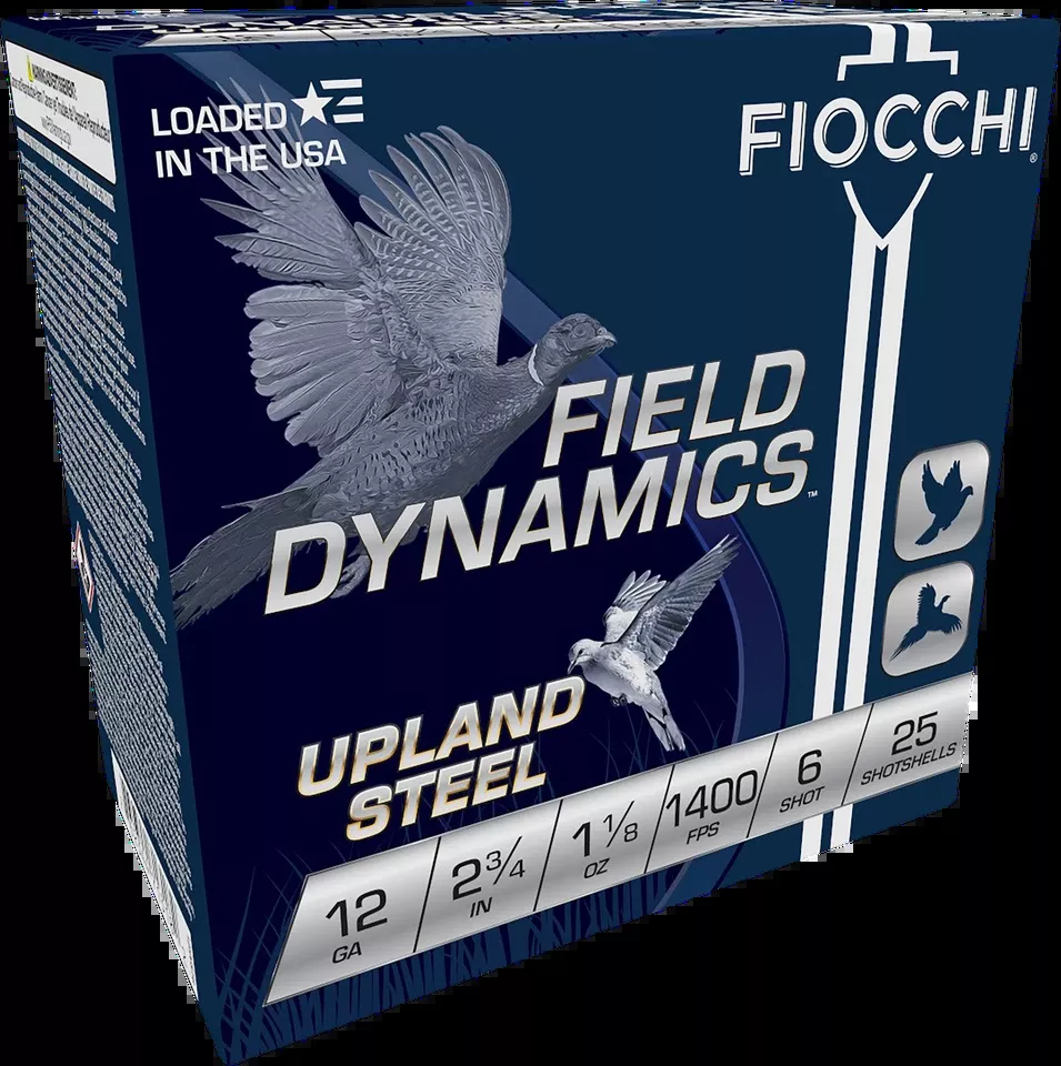 Fiocchi Field Dynamics Upland Steel 12 Gauge Shotgun Shells - 25 Rounds