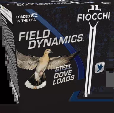 Fiocchi Steel Target Shotshells 12 Gauge Ammo 2-3/4″ 1-1/8 oz #7 1375 fps Box of 25