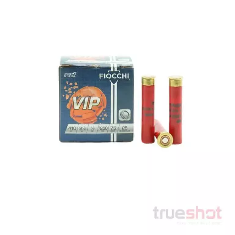 Fiocchi – VIP – .410 Bore – #7.5 Shot – 2-1/2″ – 1/2 oz. – 1250 FPS