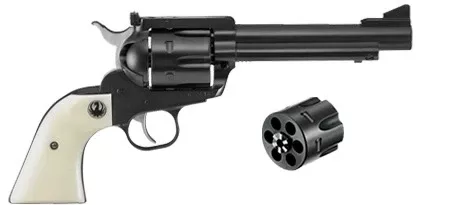 "Flattop 45LC/45ACP Revolver with 5.5" Barrel - Black/Ivory Finish"