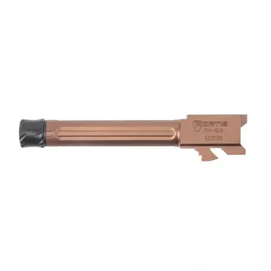 Fortis Manufacturing Barrel Glock 19 9mm Luger Threaded 1/2×28 TPI Copper