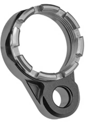 Fortis Manufacturing Inc. Light Weight K1 Castle Nut and End Plate Black and Gray AFALSEdized Finish LE-BLK-K1-GRY
