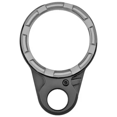 Fortis Manufacturing, Inc. Light Weight K2 | Castle Nut and End Plate | Black and Gray | Anodized Finish | LE-BLK-K2-GRY