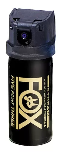 Fox Labs 152FTMDB Legacy Five Point Three 15 1/2 Second BurstsCone Spray Range 152 ft 1.50 oz Black Spray Features Invisible UV Dye