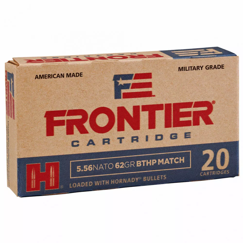Frontier 556 62 Grain Boat Tail Hollow Point Match 20 /5