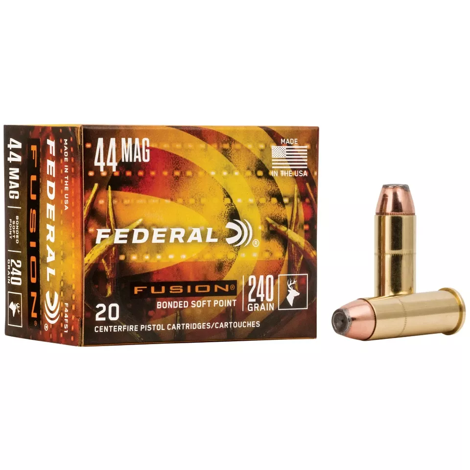 FUSION 44 Magnum 240 Grain Ammunition - 20 Rounds/200 Rounds Available