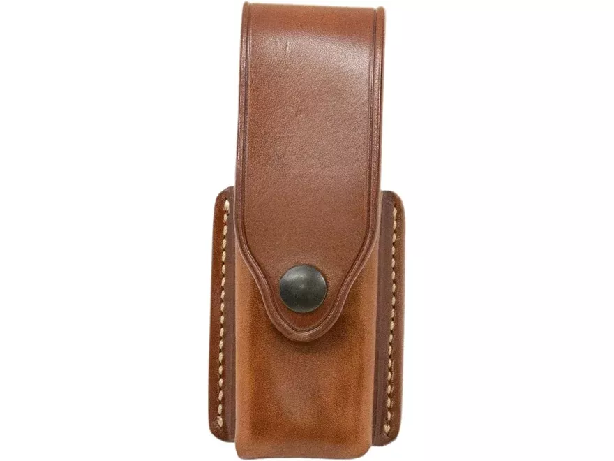 Galco Great Alaskan Double Stack Polymer Magazine Pouch 10mm and 45 ACP Leather Tan