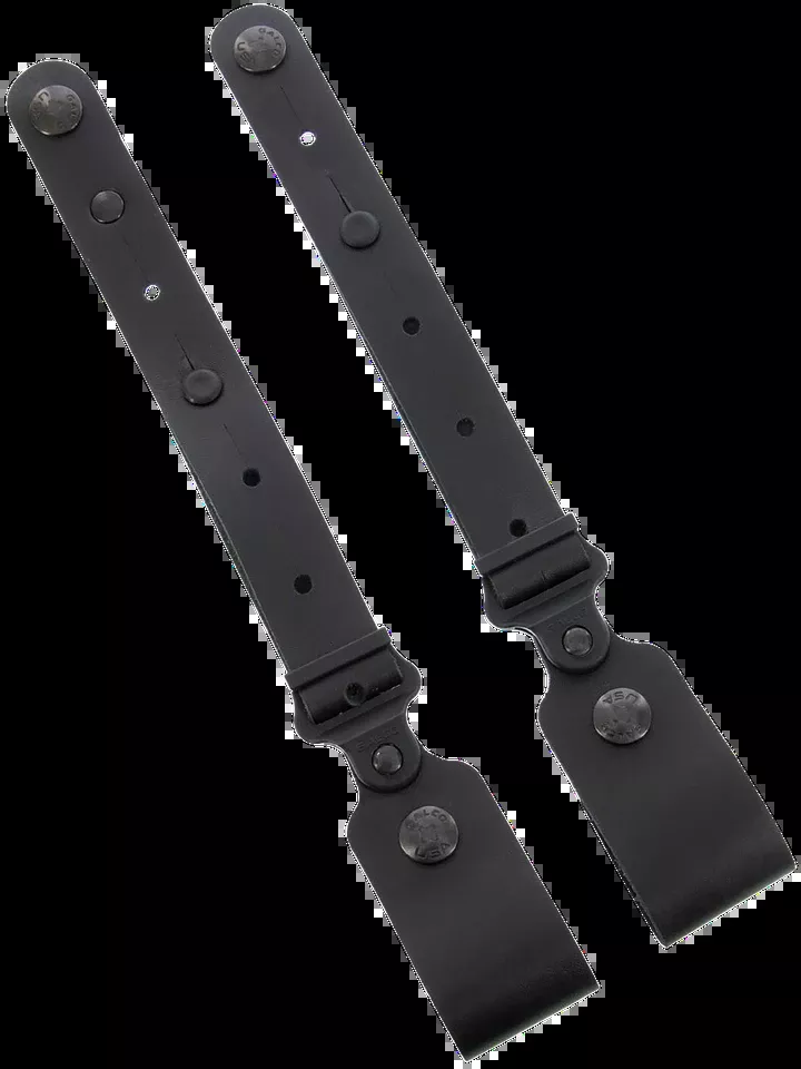 Galco MC2TDB Shoulder System Tie Down Set 2.0 - Black Leather, Ambidextrous