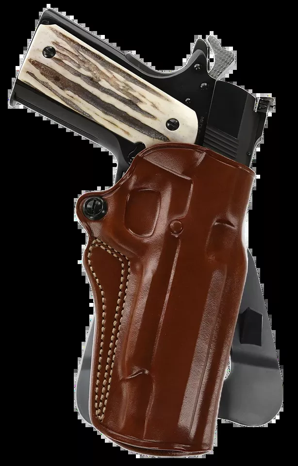 Galco SM2213R Speed Master 2.0 OWB Tan Leather Paddle Holster for 1911 5" Barrel Left Handed