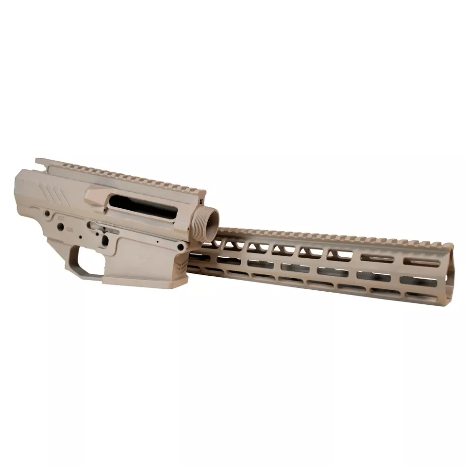 GGP AR10 Billet Receiver Set with 15" Handguard FDE