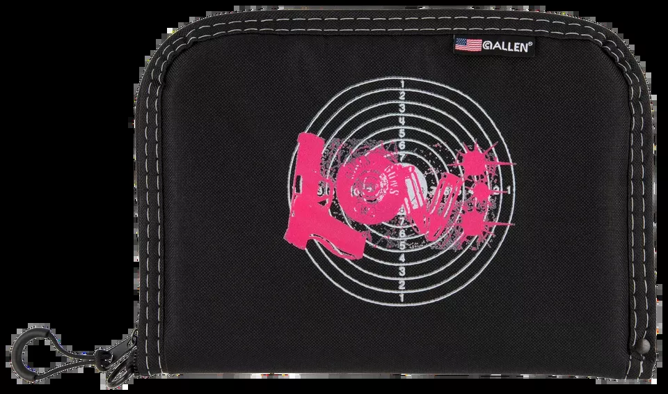 Girls With Guns 9075 Love Black with Pink Graphic Handgun Holder