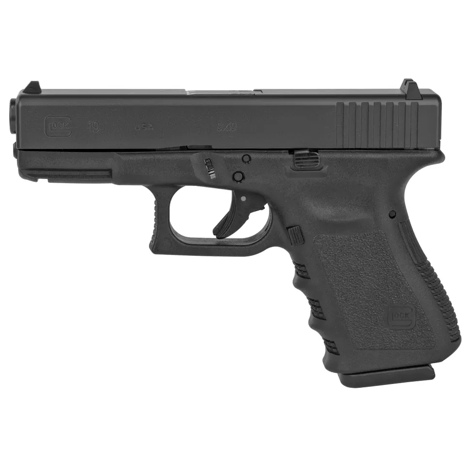 GLOCK 19 Gen3 9mm Compact Pistol, 15-Round Capacity