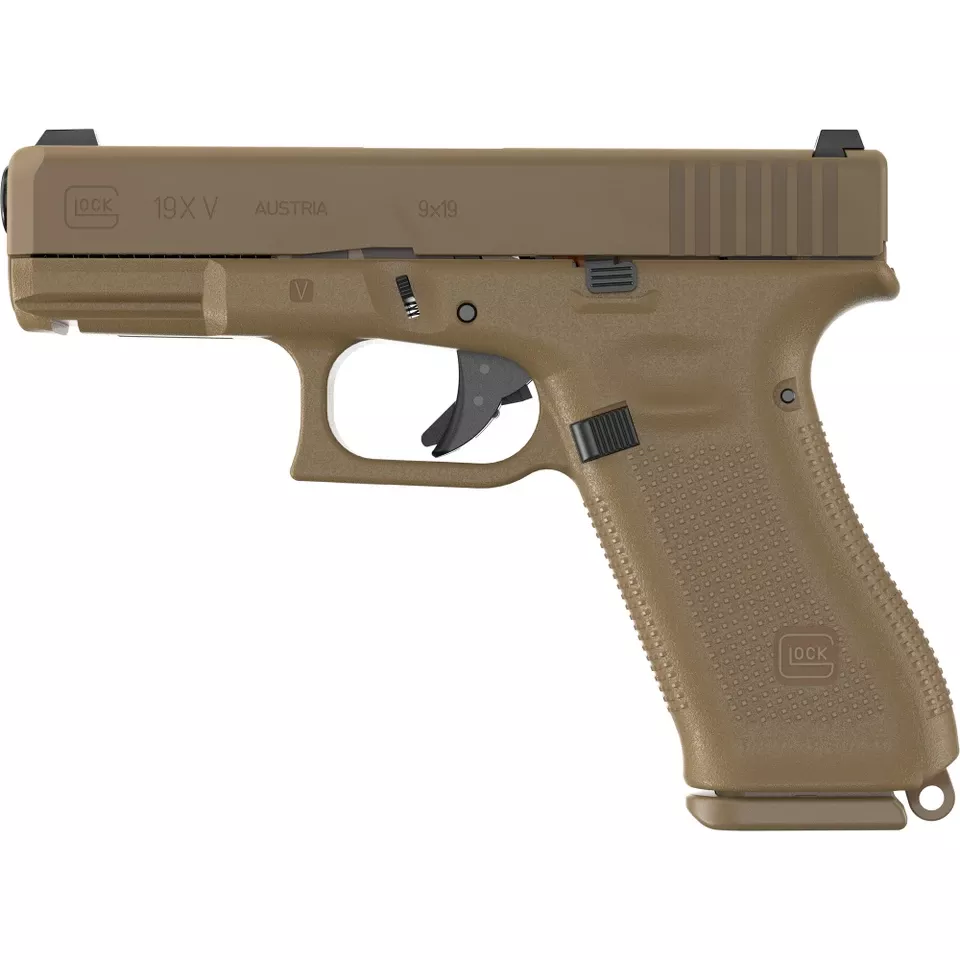 GLOCK 19X V Series 9mm 10rd Coyote Night Sights 3Mags