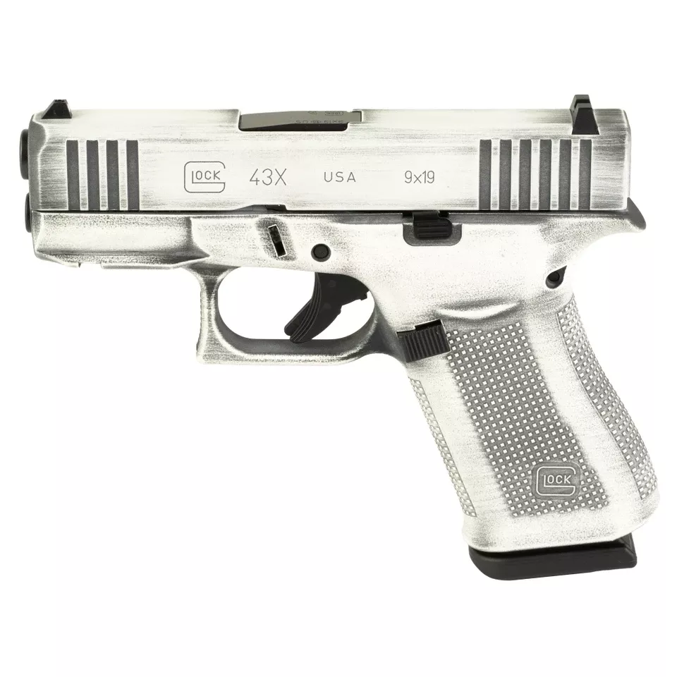 GLOCK 43X 9MM 10-Round White BW