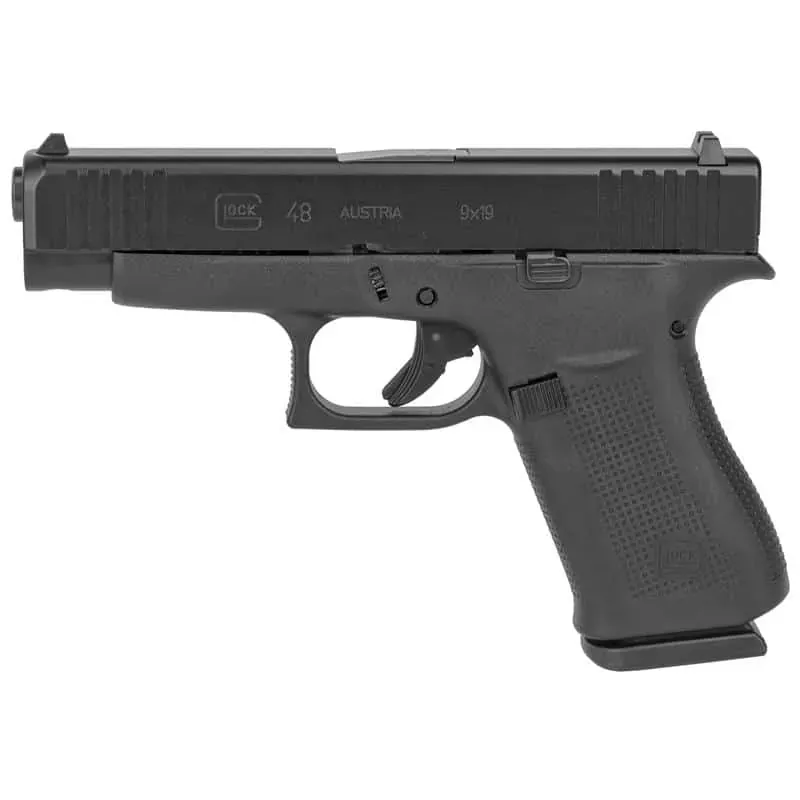 Glock 48 MOS 9mm 4″ Compact 10+1 Black PA4850201FRMOS