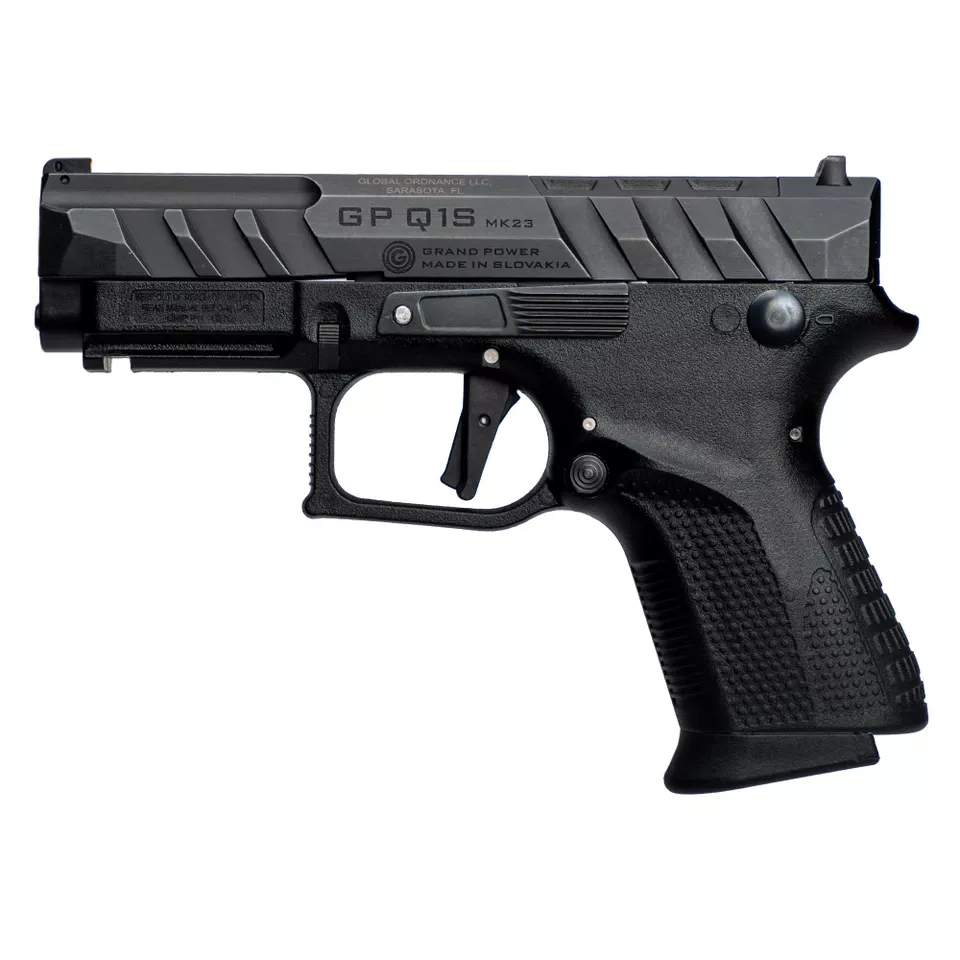 Grand Power Q1S 9mm 3.66" 12+1 Black 3 Mags
